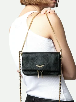 Sale Zadig & Voltaire Rock Nano ClutchICONIC Noirgold